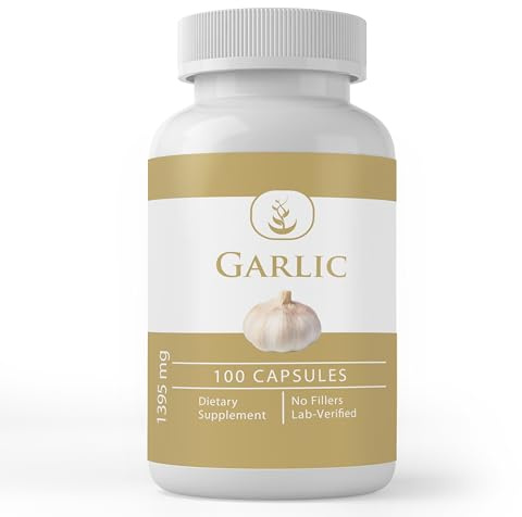 Pure Original Ingredients Garlic Capsules, (100 Capsules) Always Pure, No Additives Or Fillers, Lab Verified
