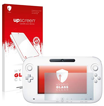 upscreen Glass Film compatible with Nintendo Wii U GamePad (Controller) | Clear Screen Protection Made in Germany 9H Glass Protection Scratch Resistant High Clarity