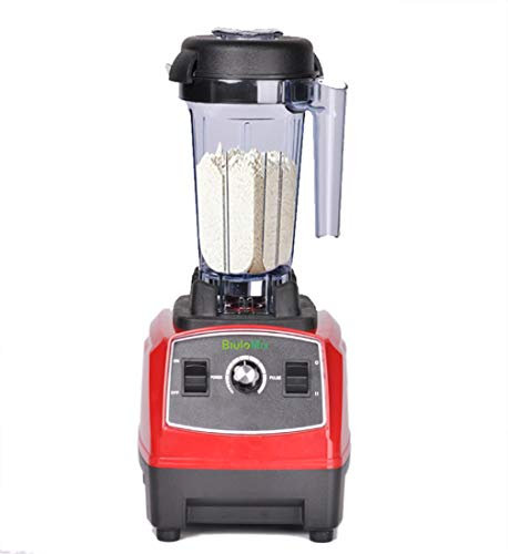 QREZ Licuadora Batidora, Licuadora para Batidos Licuadora para Verduras Y Frutas Batidora De Vaso Comercial Profesional Batidora De Mano 45000Rpm 2200W,Rojo
