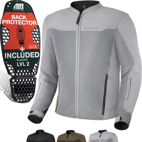 SHIMA Openair Chaqueta Moto Hombre AirForce Protector Espalda Cazadora Motociclista Chaquetas Protecciones Ventilado