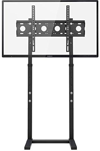 UNHO Support TV sur Pied: Pied TV Universel Support TV Pied Hauteur Réglable Supports Et Meubles TV pour LCD LED Plasma de 32-65 Pouces Charge Max 40kg VESA 600x400mm