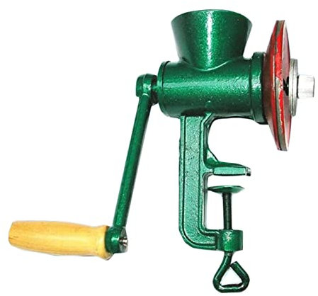 perfk Handkurbel Getreidemühle Weizen Nüsse Crusher Tischklemme für Gewürz Mais