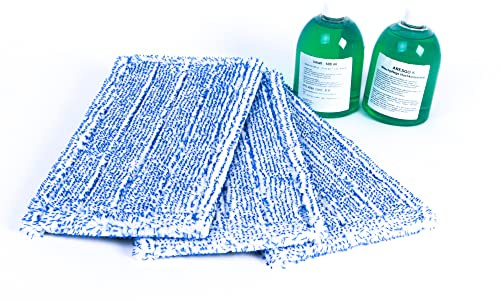 3 paños de limpieza de repuesto + 2 x concentrado de limpieza para Vorwerk SP600 SP 600, limpiador de suelos duros, así como aspiradora Vorwerk SPB100 SPB 100