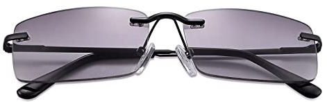 YIMI Randlose Lesebrille für Herren Damen Vollständige Leser UV400 Schutz Sonnenbrille mit Komfort Federscharnier Getönte Farbtöne Presbyopie Blaulichtfilter Brille Brillen Sportbrillen Nicht Bifokal