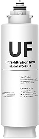 Waterdrop TSUF Filtre de Rechange pour TSU 3 Étapes, 24 Mois | 0,01 Micron, Capacité 15 000 Litres, Certifié NSF