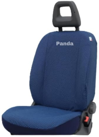 Italfodere - Autozubehör - Passgenaue Autositzbezüge für Fiat Panda 2003-2011 II Serie - vorne und hinten - aus Baumwolle - Einfach zu installieren - Handgefertigt - Made in Italy - Hellblau 10