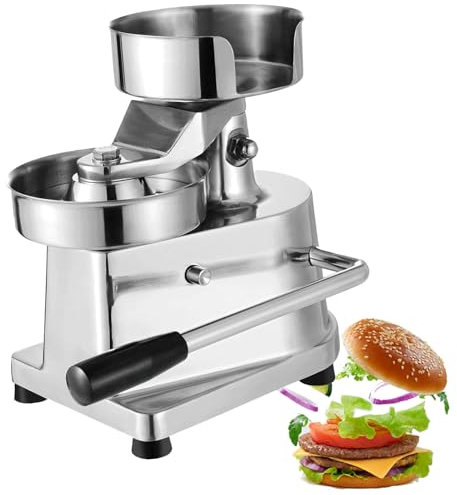 SACLMD Machine à Hamburger,Machine à Burger Professionnel Machine à Hamburger Presse à Burger,Machine à galettes de Presse à Hamburger Commerciale,130MM