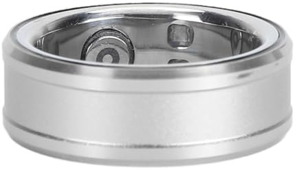 Smart Ring Tracker, BT Fitness Tracker Rings con NFC Integrado para Android6.0 y iOS 11.0, Control Remoto de Cámara de Teléfono Inteligente, Análisis Completo del Sueño (Silver)