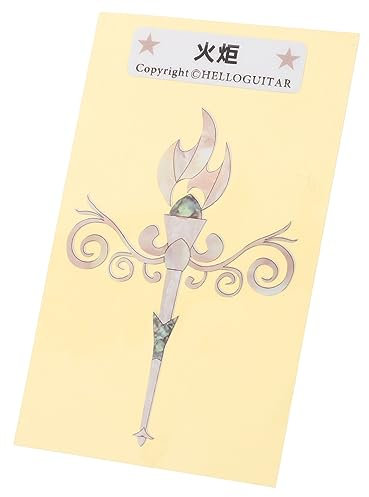 Hoement Ghiera Adesiva Per Chitarra Decorazione Per Chitarra Elettrica Adesivi Intarsio Di Adesivi