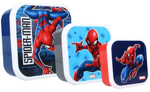 Merchandising Marvel: Vadobag - Spider-Man - Let's Eat! Navy (Porta-Pranzo 3 In 1)