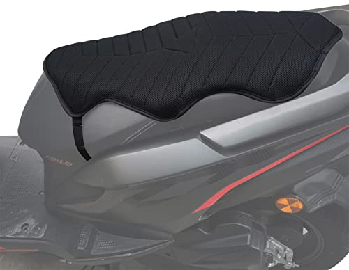 per sella moto, in gel, in schiuma memory, ergonomico per sella della moto con tecnologia ammortizzante per un maggiore comfort, riduce la pressione e migliora il