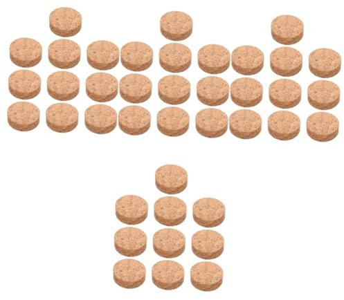 Yardwe 40pcs Self-adhesive Cork Plant Coasters Round Flower Mat Cork Backing Flowerpot Pads Diy Mats