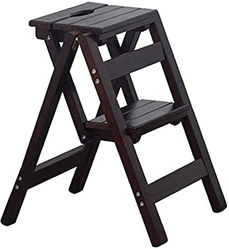 Stepladders 2 Steps Ladders Small Stool Folding Portable Solid Wood Household Step Ladder Rack Ladder Multi-purpose Folding Stool