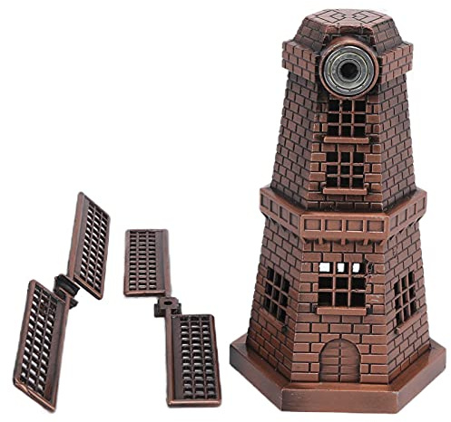 REXVTNS Retro Windmill Decor | Red Bronze Alloy Handicraft Ornament for Bar/Restaurant/Home | Strong & Scratch - Defiant | Special Present Idea