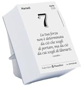 Il Calendario Filosofico 2026 avec support en carton, format A7 de 7,4 x 10,5 cm, le premier et l'original calendrier de table avec 365 jours de phrases philosophiques, chaque jour une phrase