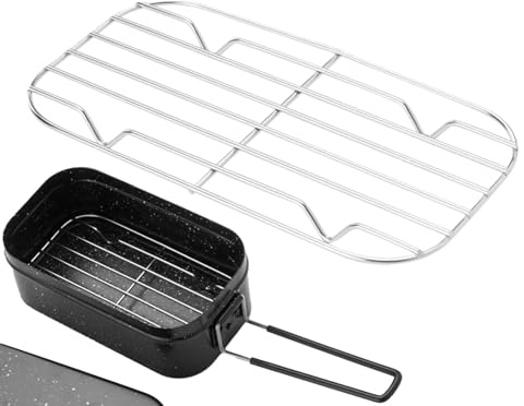 Rejilla Refrigeradora Para Plancha,Rejilla Mantenedora | Utensilios de Cocina Multifuncionales de Acero Inoxidable Resistente para Secado Asado Parrillada Cocción y Horneado en el Hogar