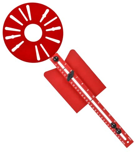 Router Jigs - per fresatrice per fresa, barra di taglio router in lega di alluminio, 53,3 x 17,3 x 3,4 cm