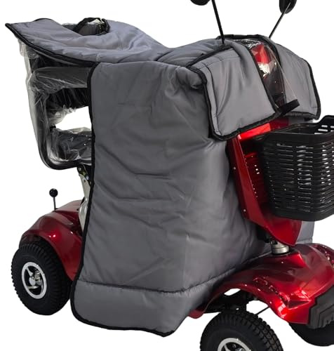 Roller Abdeckung Wasserdicht Seniorenmobil Rollstuhl ZubehöR Decke Regendach FüR Elektromobil Elektromobil FüR Senioren Winter Beinschutz Roller (Grau)
