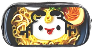 JBJGKHLP Trousse transparente avec coquetier et nouilles Ramen pour garçons et filles