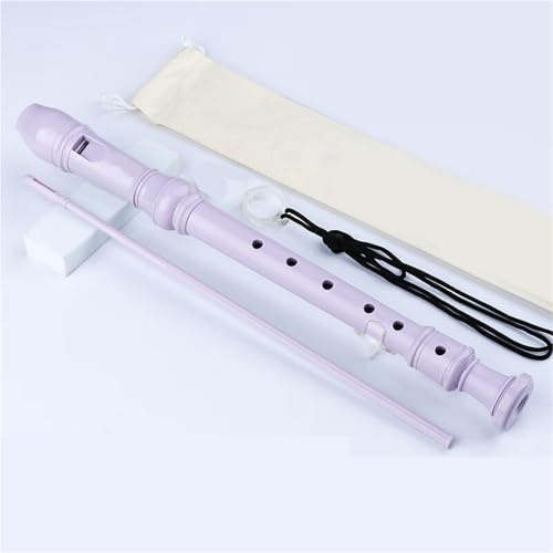 Altblockflöte In F (deutsche Griffweise) 6-Loch-ABS-Blasinstrument Professionelle Blockflöte(Purple)