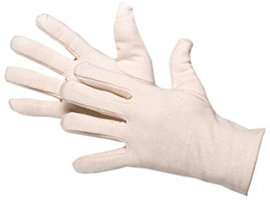 Jah Baumwoll-Jersey-Handschuh schwer weiß – wärmend & waschbar – für Lager, Transport & Winterarbeiten
