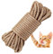 Hanfseil, Juteseil, Garten Juteschnur 6mm Dicke, Schwere Seil für Handwerk, Floristik, DIY, Dekoration, Bündel, Kratzbaum, Bündelung