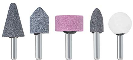 sourcing map Abrasive Stone Points Set Grinding Wheel Polishing Head with 1/4-inch Shank 5 Pcs