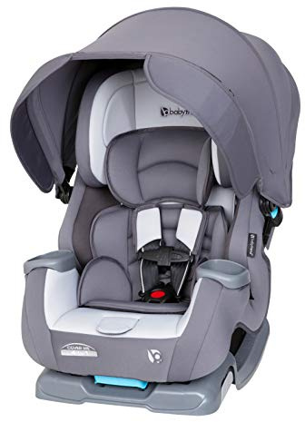 Baby Trend Cover Me™ 4-in-1 Convertible Car Seat, Vespa – Built-in Canopy, 4-Stage Growth System, Plush Comfort Padding, Multi-Position Recline