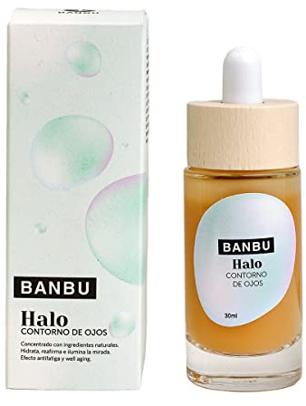 BANBU Contorno de ojos Well Aging Halo Sérum concentrado. Hidratante, reafirmante, Efecto antifatiga. Todo tipo de pieles 100% Natural