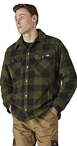 Dickies Hombre, Sobrecamisa Portland, VERDE, XL