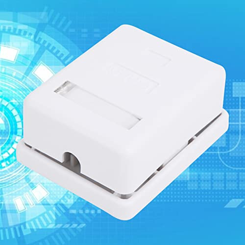Surface Mount Box, Surface Mount Backbox Cat6 Single-Port Desktop Information Network Junction Boxes Rj45 2pcs Single Gang Electrical Box Outlet Box