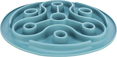 TRIXIE Slow Feeding Anti Schling Matte, TPE, Ø 28 cm, Blau - 25037