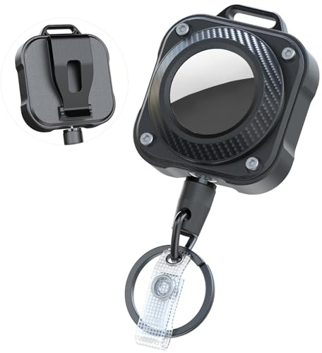 LIUGX Retractable Keychain for Airtag with Belt Clip, 8 oz, 31.5 in