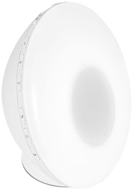 Lanaform WL-100C - Réveil Lumière LED Bluetooth - Simulateur D'aube Connecté - Simulation Lever Et Coucher Du Soleil - 2 Réveils