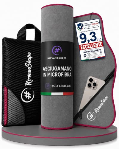 NirvanaShape Mikrofaser Badetuch 120x60 cm, Handtuch & Reisehandtuch | Microfaser Handtücher, Strandtuch, Sporthandtuch, Duschtuch, Saunatuch, schnelltrocknend, dünn, leicht