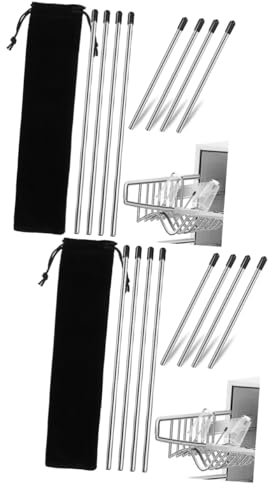 Zerodeko 16stücke Teiliges Edelstahl Flaschenhalter Für Geschirrspüler Abtropfhalter Mit Kappen Für Glasflaschen Weingläser Und Soda-stream-flaschen Einsetzbar Meisten Geschirrspülern