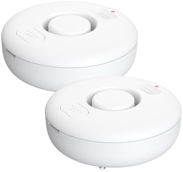 SINGCALL Water Sensor Detector For Home Water Spill Sensor Alarm Leak Water Leak Alarm For Kitchens Basements Bathrooms 2-Pack Detectors