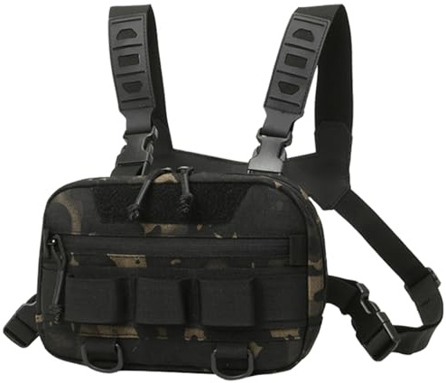 Gkumgwo Fly Fishing Chest Pack - Oxford Cloth Chest Bag Pack with Large Opening for Boys - Portable Comfortable Vest Bag for Fishing, Outdoor