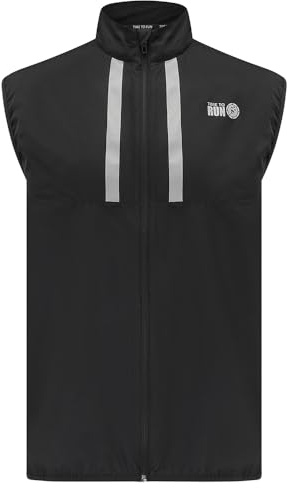 Time To Run Gilet da Corsa da Uomo Con Tasche - Leggera Antivento Traspirante - Ideale Per L'esercizio E Il Jogging XL Jet