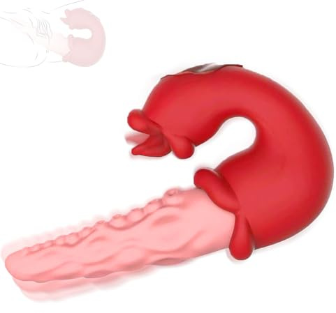 Vibratorensets für Paare Klitoris, 3 in 1 Zunge Tentakel Vibrator mit 10 Vibration und 7 Zungenlecken-Modi Sex Spielzeug für die Frau, USB-Aufladung & Wasserdicht Sex Toyset für Woman