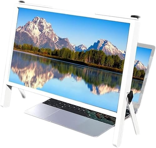 Portable Amplifier Desktop,screen magnifier, 21inch Upgraded HD Laptop Phone Screen Magnifier Amplifier Stand, 3D Copmputer Screen Magnifier for Gaming Video Movies Enlarger, Mobile Protector Home The