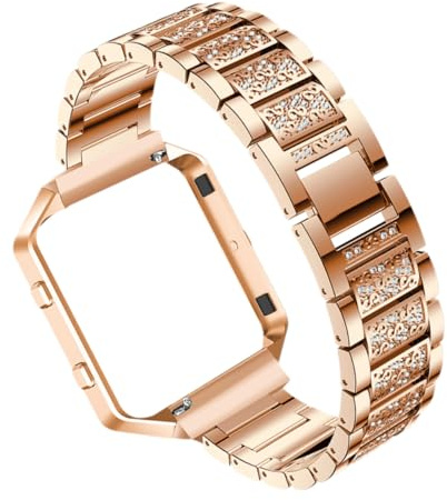 Angoily Metallarmband med Inbyggd RAM för Hr Exklusivt Armband i Roséguld Slitstarkt och Bekvämt Klocktillbehör för Dagligt Bruk