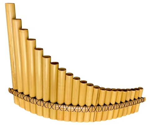 Flauta De Pan Flauta De Pan De Bambú Amargo Con Llave G O C Instrumento Profesional De Práctica De Viento Madera 18 22 Y 25 Tubos(22 tube)
