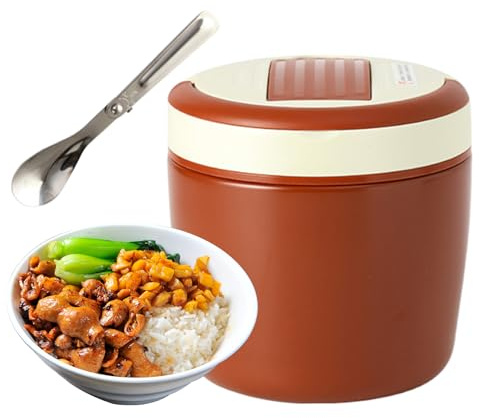 Lembeauty Térmica,1.2L Tazones Acero Inoxidable Ancha Herméticos,Contenedor Isotérmico - Para Camping Picnic Playa Escalada Deportes Viajes Trabajo Vacaciones Oficinas