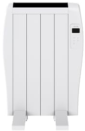 Radiador Emisor Térmico EVVO C4 Blanco, 600W, hasta 8m2, Instalación Suelo o Pared, Google Home, 4 elementos, Bloqueo infantil, Wifi, Control remoto, Temporizador