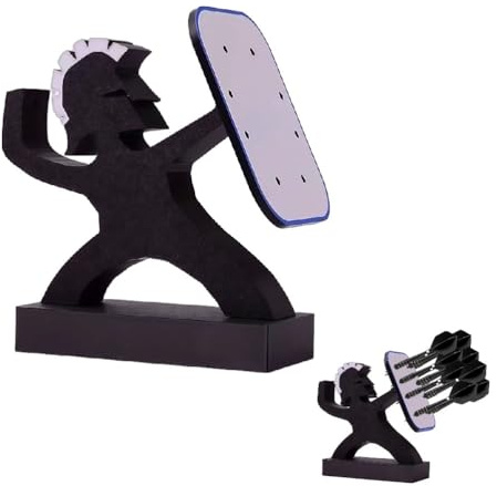 Zbcmc Dartpfeile Halterung, Soldatenform Dart Halter Zubehör für Pfeile | Einzigartiges Aussehen dartpfeil halter,3D gedruckt,Kann 9 Darts speichern,Geeignet für Zuhause und Club