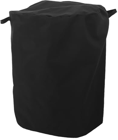UPKOCH Housse Ronde pour Foyer Extérieur 600d Tissu Oxford Imperméable 60x74 Cm Poignées Latérales, Protection Anti-poussière Coupe-vent pour Chauffage de Terrasse et Brasero Portable
