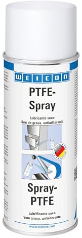 WEICON Spray de PTFE | 400 ml | Efecto antiadherente, exento de grasas | Blanco