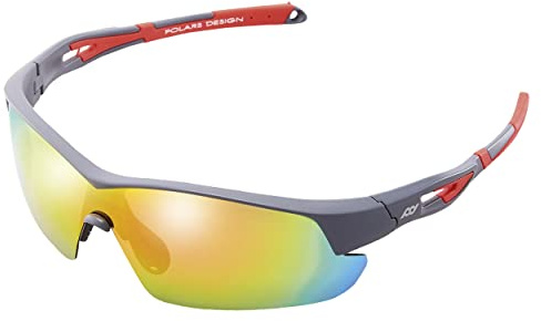 Polarisierte Sonnenbrille, leicht, Schweizer EMS TR90-Rahmen, unzerbrechlicher UV-Schutz, Blendschutz, Blendschutz, Blendschutz, FDA-geprüft, für Männer und Frauen, für den Golfsport, Schwarz