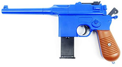 Rayline Softair Pistole Metall RV10 Blue, 1:1, Länge: 24,5cm, Gewicht: 360g, Kaliber: 6mm, Farbe: blau - (unter 0,5 Joule - ab 14 Jahre)